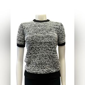 Victoria Beckham EUC For Target Knit T-Shirt White/Black Size XS